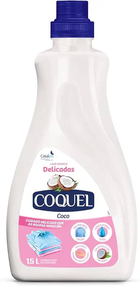 Casa Km Lava Roupas Coquel Líquido Coco 1.5 L (Pacote De 1)