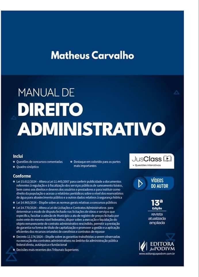Manual de Direito Administrativo (2025)