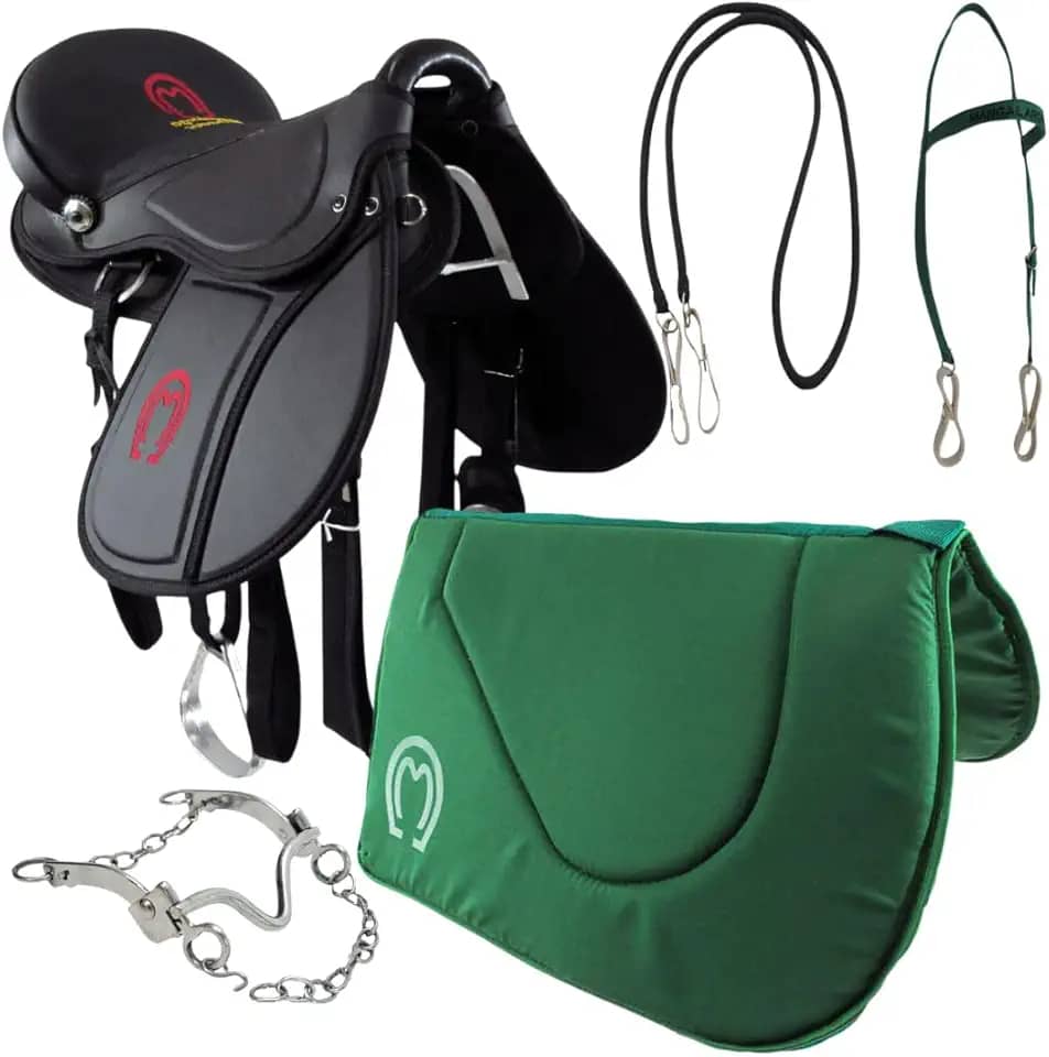Sela para Cavalo Mangalarga + Kit Completo Pronta para Uso (Verde)