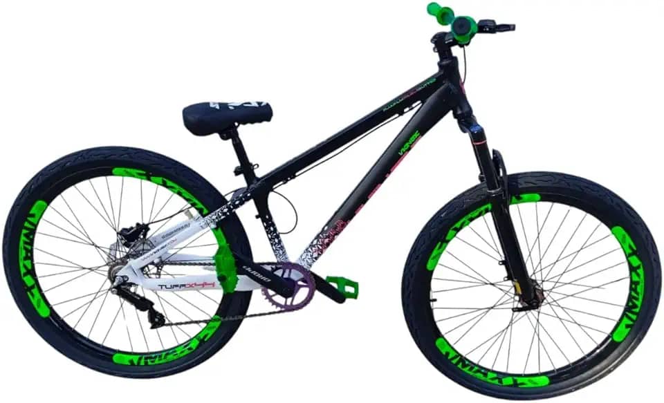 Bicicleta Aro 26 Vikingx Tuff Preto Branco P/Grau Manobras Radicais Sigle