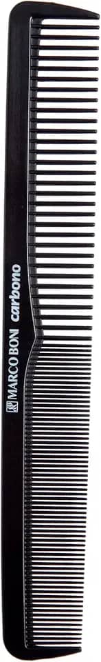 Marco Boni Pente Profissional Carbono Medio Dentes Finos E Médios 0217 Preto 1 Unidade