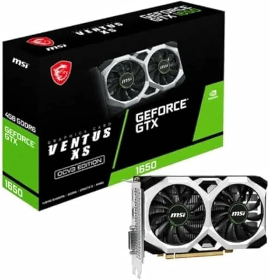 Placa de Vídeo MSI NVIDIA Geforce - GTX 1650 Ventus XS OCV3, 4GB, DDR6, 128 Bits