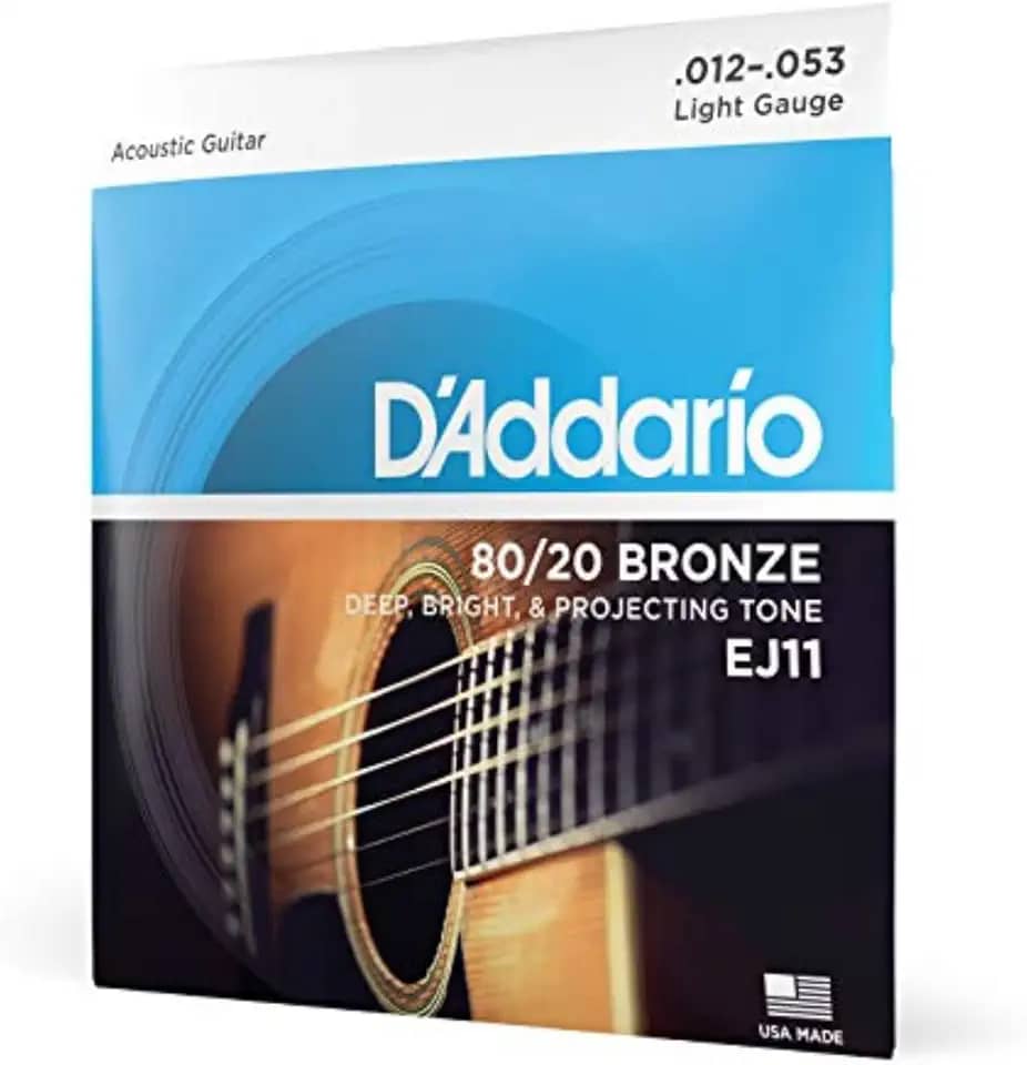 Encordoamento Para Violão Aço .012-.053 D'Addario Bronze 80/20 EJ11