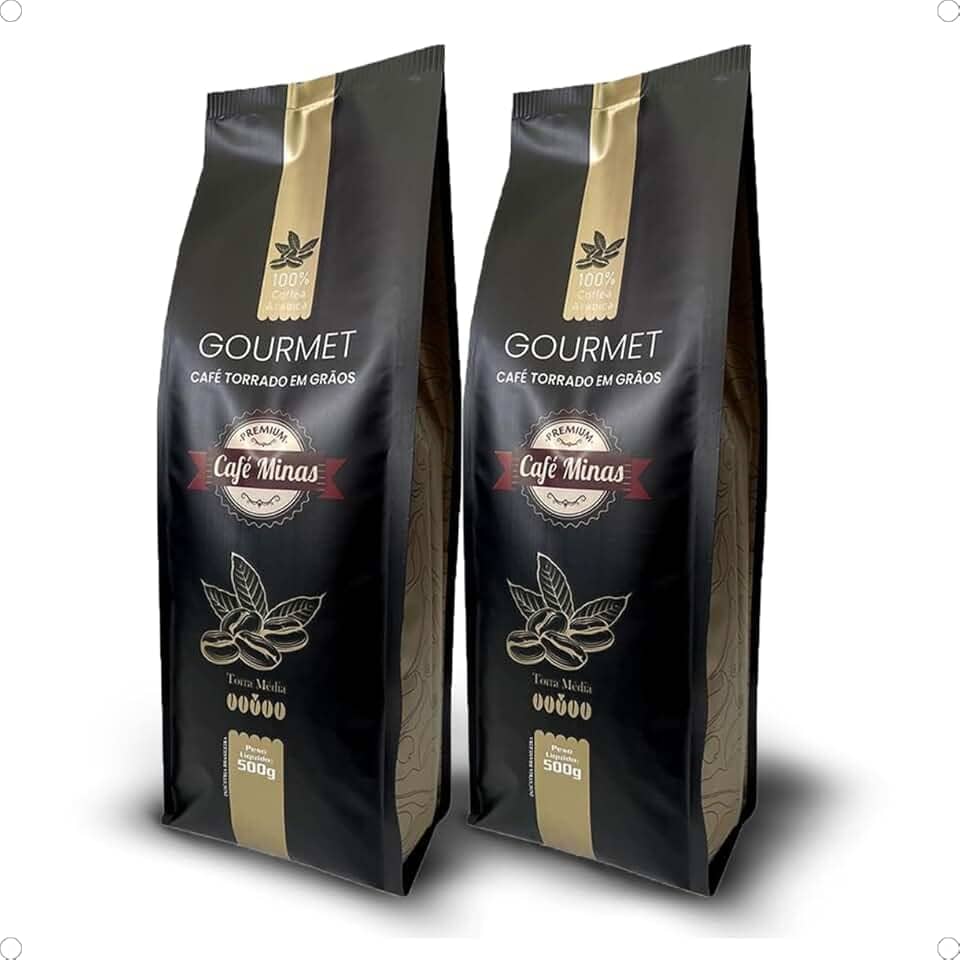 1kg Café Gourmet Torrado em Grãos - Sul de Minas - 100% Arabica - Torra Média - 1kg. | Premium Café Minas