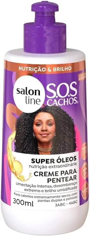 Creme Para Pentear 300 Ml Sos Super Óleo, Salon Line, Branco, Sim