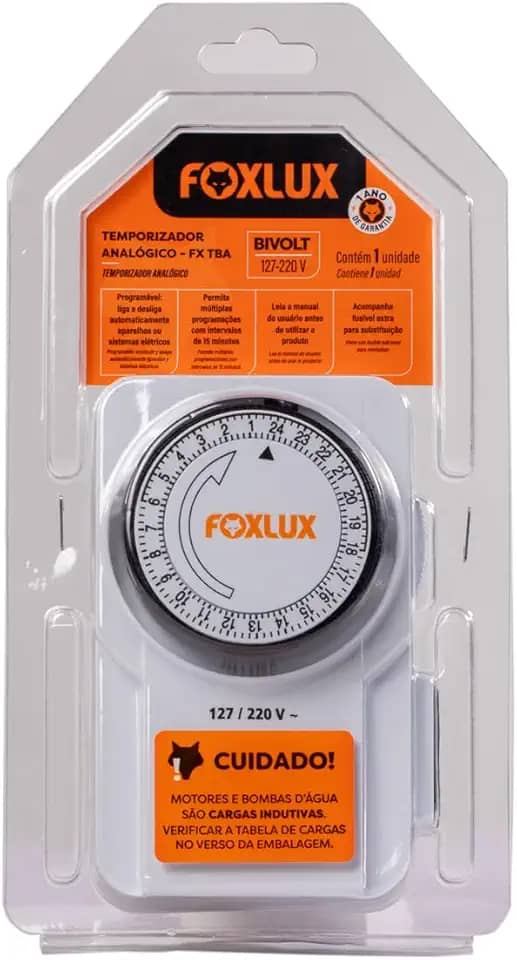 Foxlux Programador Analógico De Tempo Bivolt