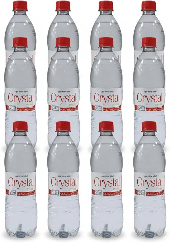 Água mineral com gás 510ml - Crystal Premium - - Fardo c/12