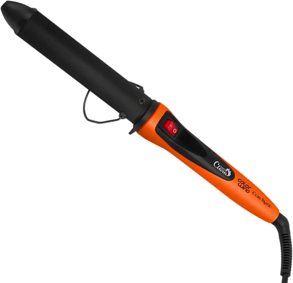 Color Wind, Curl Magic Collor, Modelador profissional sem pinça para cachos, 32mm, 200ºC, Bivolt, Laranja