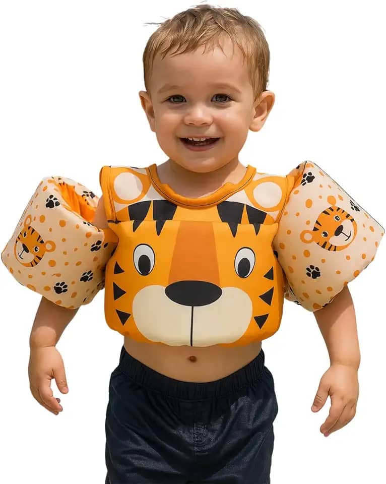 Colete Salva-Vidas Homologado Infantil Piscina (Tigre)