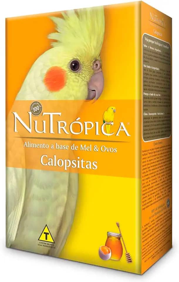 NuTrópica Farinhada Calopsita com Mel, Ovos e Frutas - 200 g