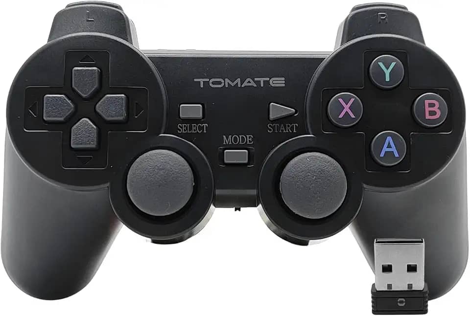 Controle Sem Fio Para Pc Com JoyStick Gamer Analogico USB 2.4G