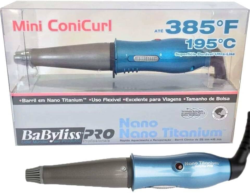 Mini CONE Modelador de Cachos Nano Titanium Babyliss PRO
