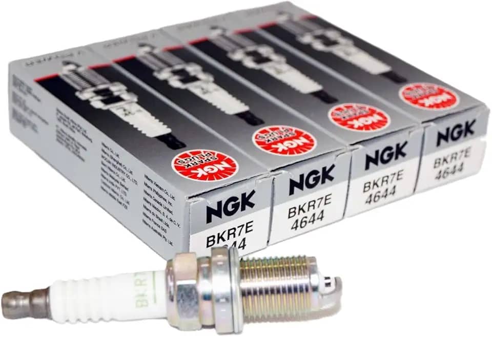 NGK Vela de ignição 4644 V-Power - BKR7E, pacote com 4