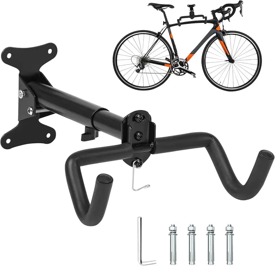 Suporte de Parede Ajustável para Bicicleta, Suporte de Parede Horizontal para Bicicleta, Suporte de Parede para Bicicleta, Cabides de Bicicleta, Suporte para Bicicleta Parede