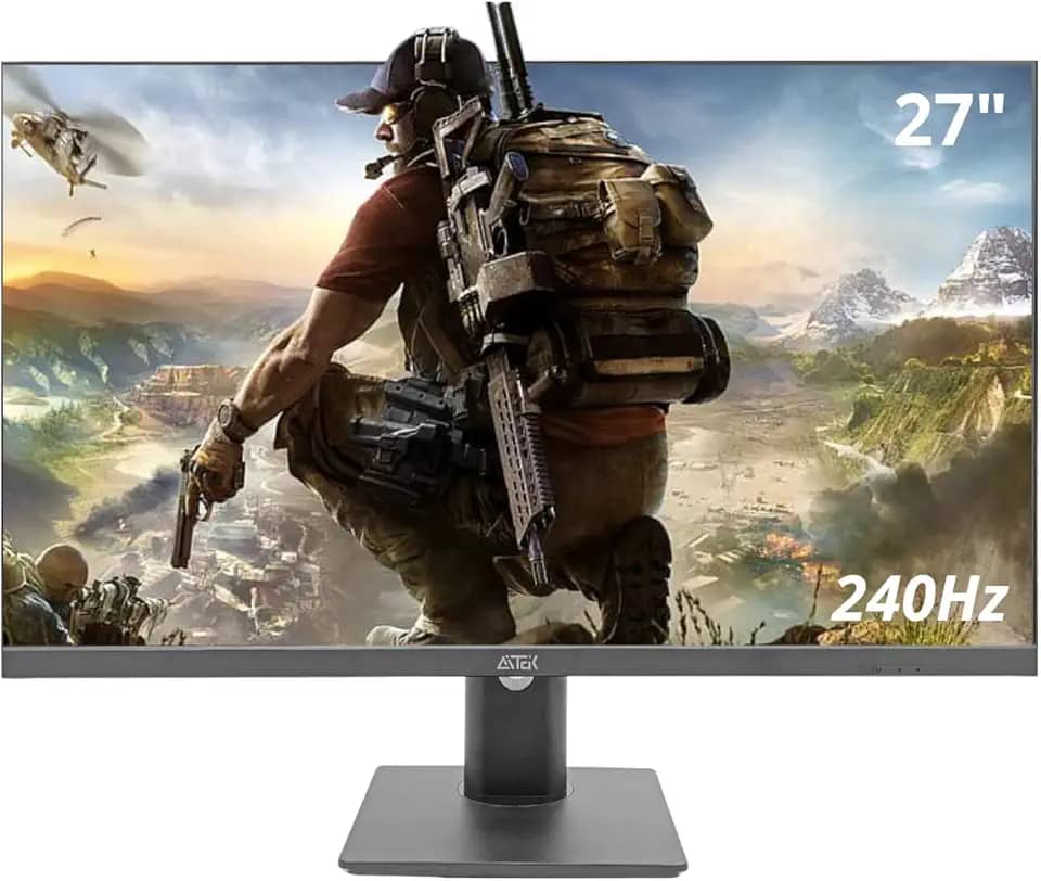 Monitor Gamer 27' 240Hz 1ms IPS Full HD (1920x1080) com Ajuste Inclinação, Entradas HD.MI e DisplayPort e Suporte VESA - Preto