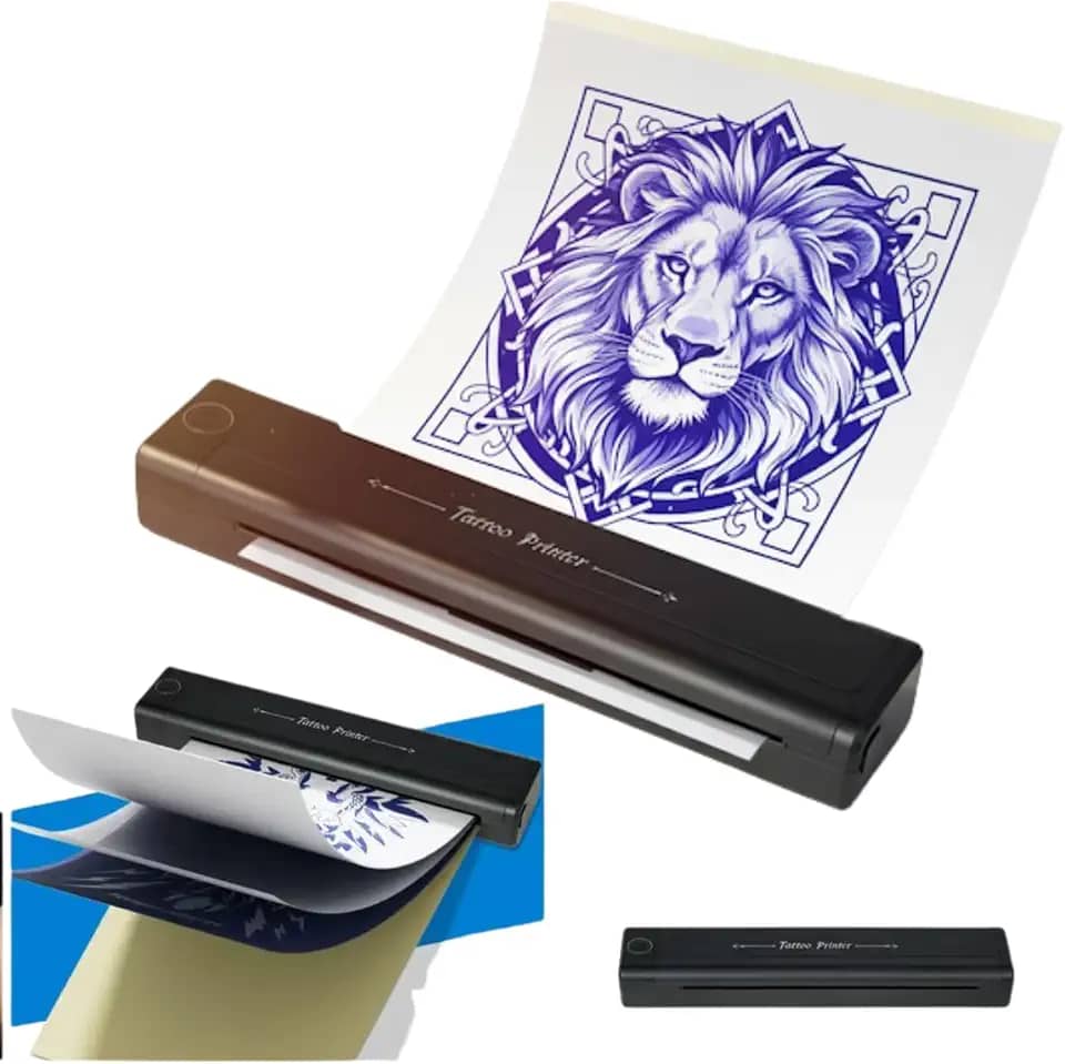 Impressora Portátil Decalque Tatto Bluetooth A4 Ios Android