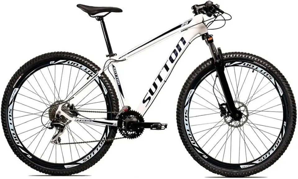 Bicicleta Aro 29 Sutton Extreme 21V Shimano Freio a Disco Quadro de Alumínio 21 Marchas com Suspensão Com Trava e Regulagem