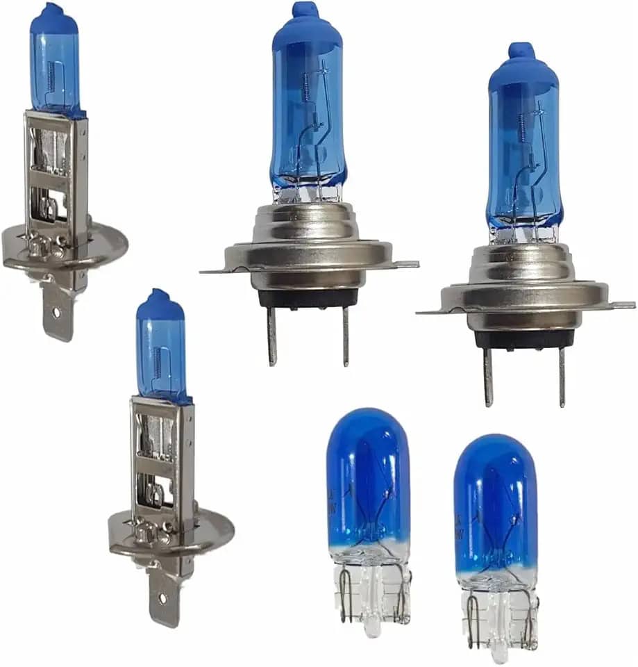 Kit 6 Lampadas Super Brancas H7 H1 T10 Farol Carro