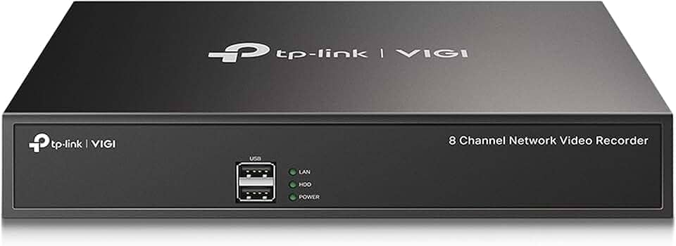TP-Link GRAVADOR DE VIDEO DIGITAL PARA SEGURANÇA 8 CANAIS VIGI NVR1008H, Cor: Preto