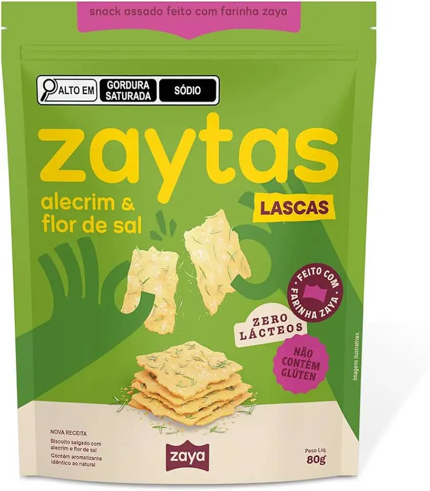 Biscoito Zaytas Alecrim e Flor de Sal 80g