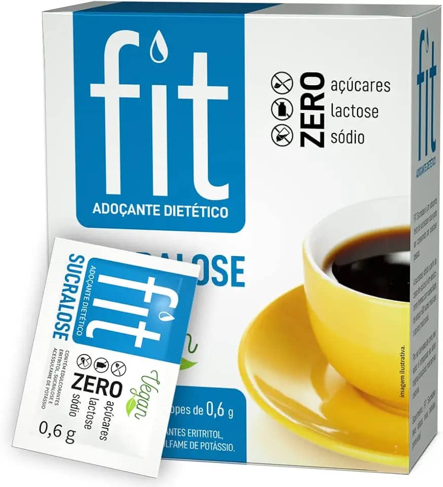 Adoçante Sucralose Fit com 50 Sachês de 0,6g