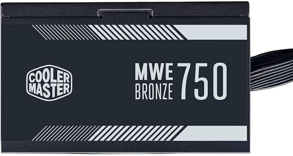 FONTE COOLER MASTER MWE 750W - 80 PLUS BRONZE V2- MPE-7501-ACAAB-BR