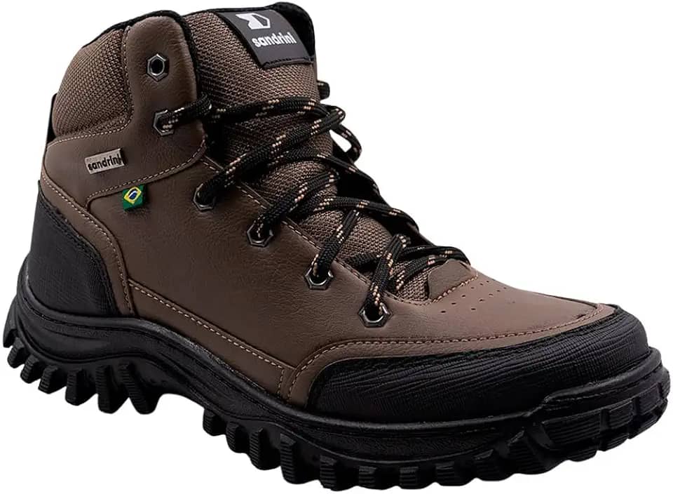 Bota Coturno Sandrini Adventure Masculina Couro Sintético