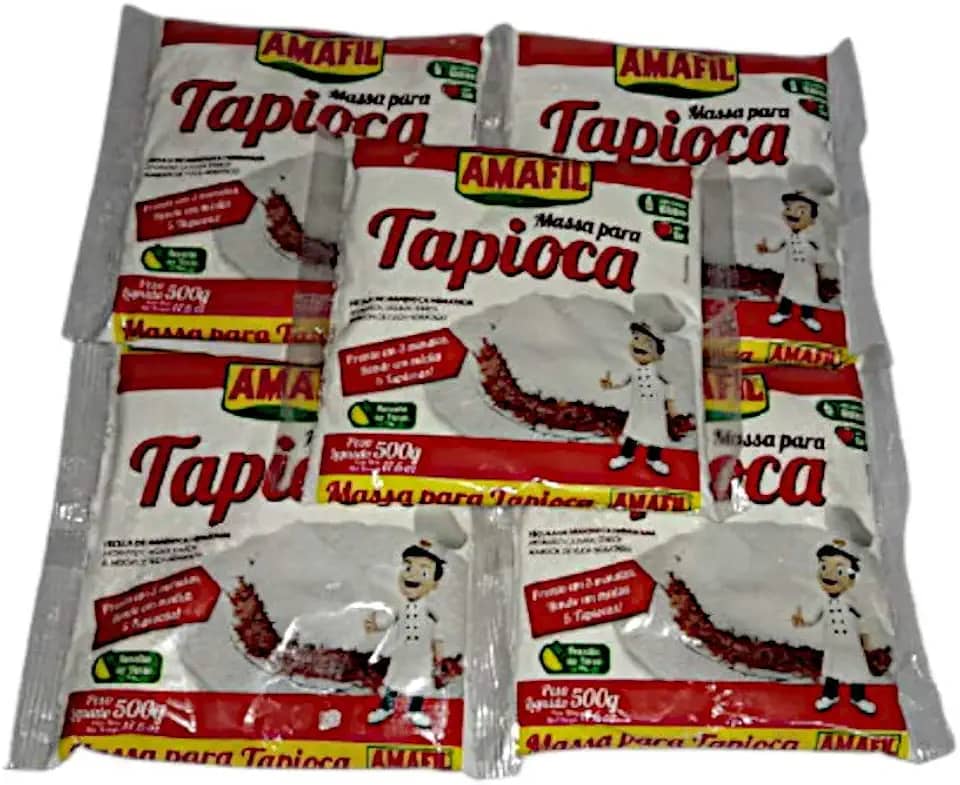 kit c 5 Massa de Tapioca Amafil 500 GR