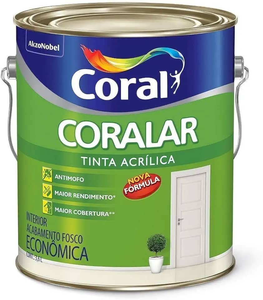 Tinta Acrílica Coralar, Verde Piscina, 3.6 L, Coral