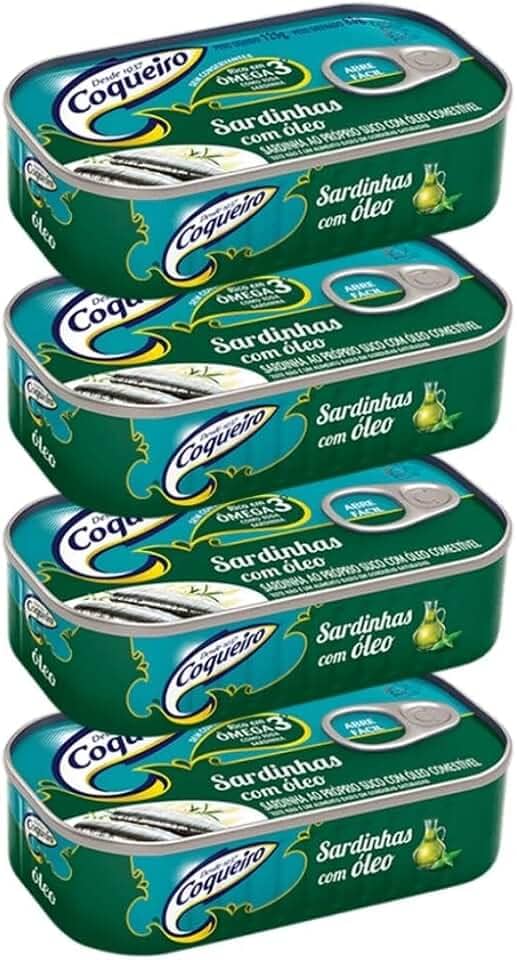 Sardinha Coqueiro em Oléo 4 latas 125g