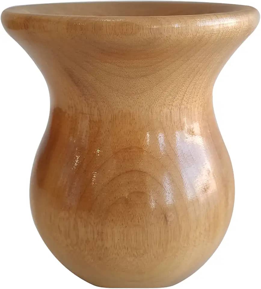 Cuia Bago De Touro Em Madeira De Imbuia Lisa Envernizada Cuia De Chimarrão Tererê