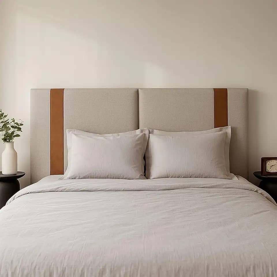 Cabeceira Dobrável ARTE Casal Cama Box Linho 1,38 Casal