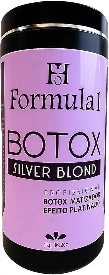 Formula1 Selante Capilar Silver Blond Matizador Profissional, Efeito Platinado, 1kg, Tratamento para Cabelos Loiros