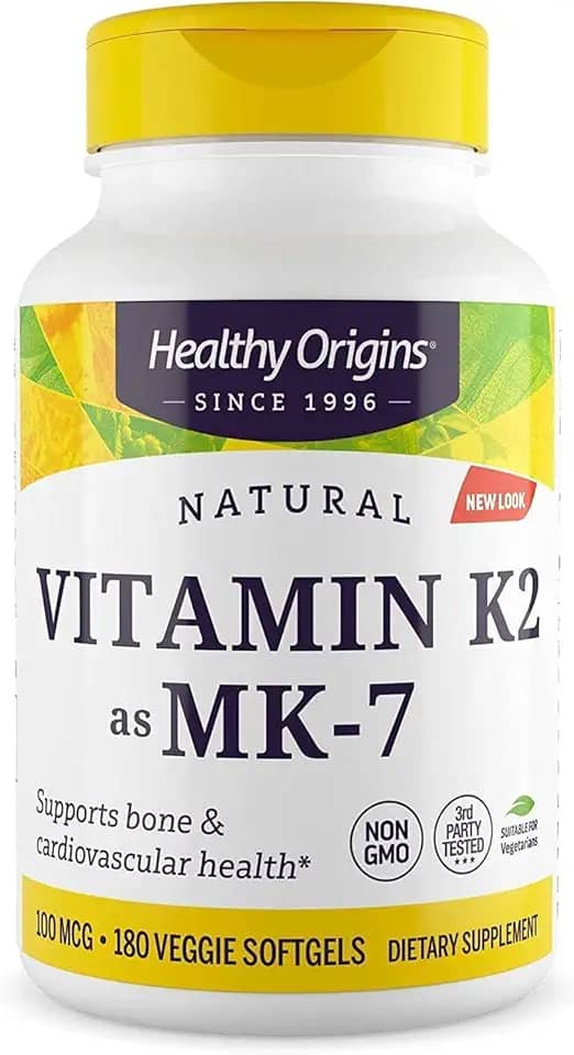 Vitamina K2 MK7 100 mcg 180 Vgels Importad - Healthy Origins