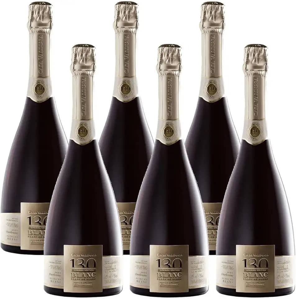 Kit 6 Espumantes Casa Valduga 130 Blanc de Blanc 750 Ml