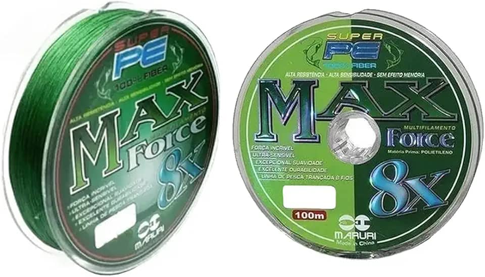 Linha de Pesca Multifilamento Maruri Max Force 8X Verde Carretel - 100m cor:verde;espessura:0.40mm