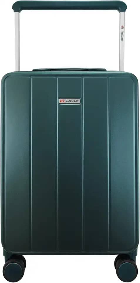 Mala de Bordo em Policarbonato 10kg com TSA Rodas Giratórias Gladiador Infinity V1 (Verde Escuro)