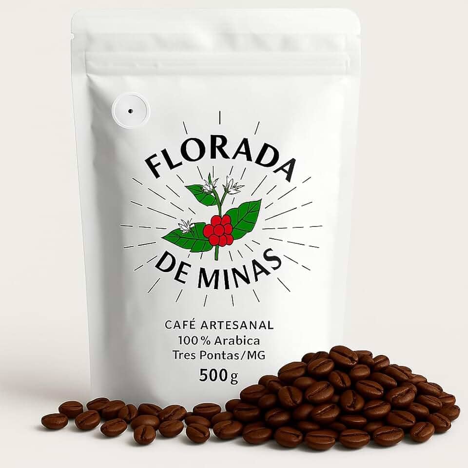 Café Especial em Grãos Torrado ou Moído 500g - 100% Arábica Coffee - Arara, Mundo Novo e Catuaí - Florada de Minas (500g, Grãos Arara)