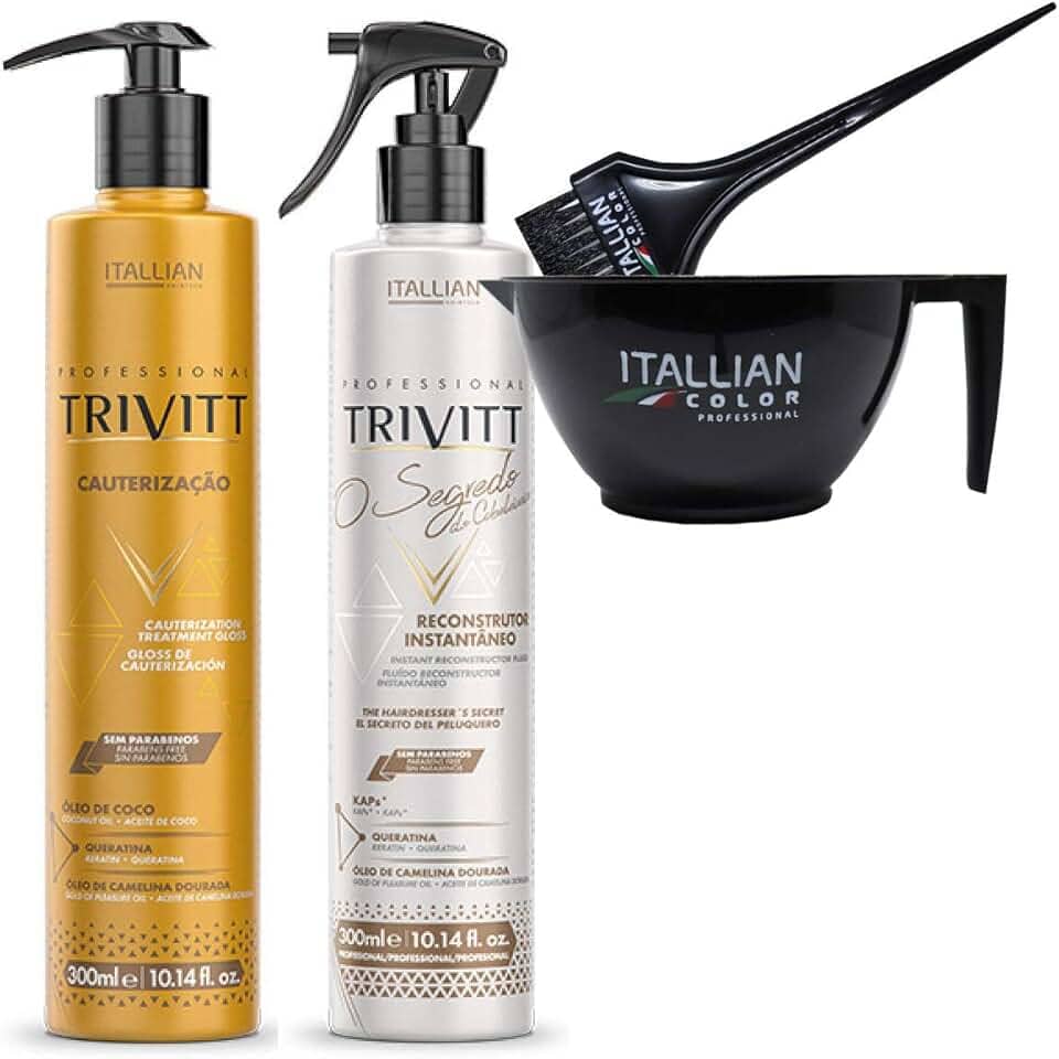 Kit Cauterização Profissional e Reconstrução Capilar Trivitt