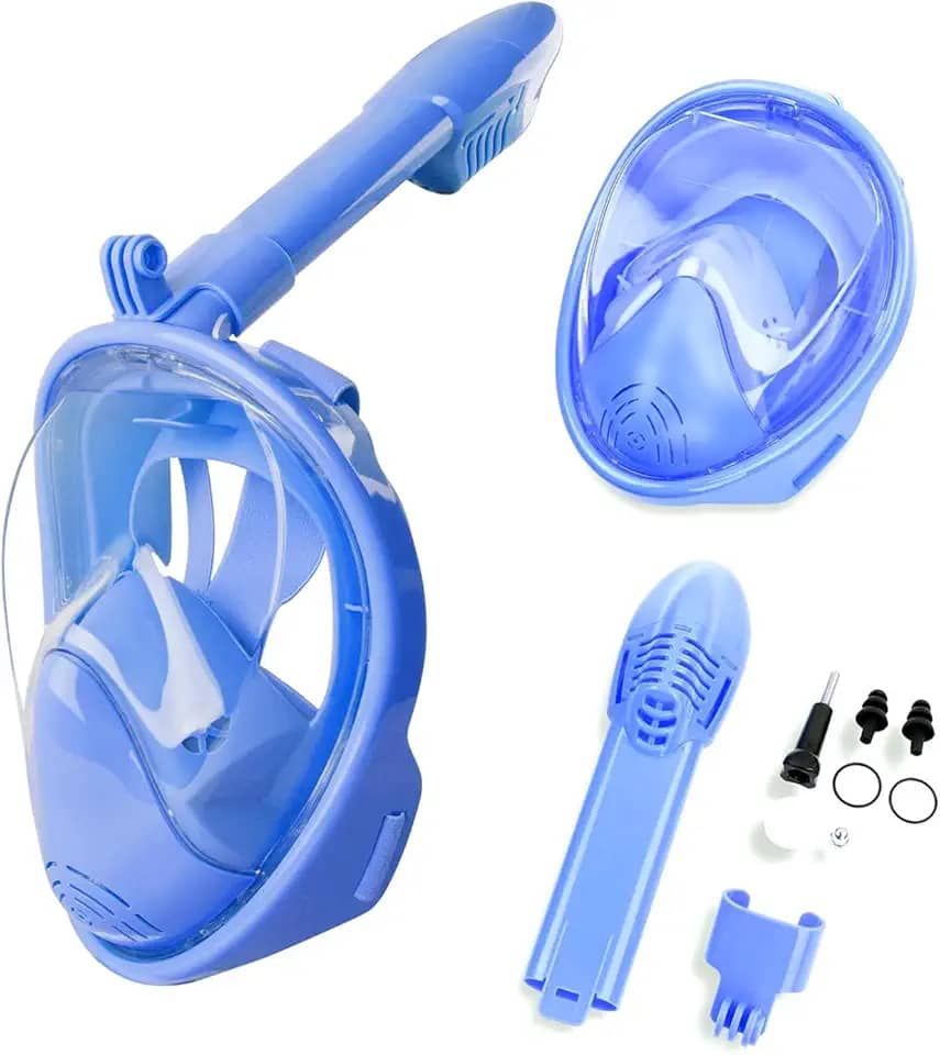 Brastoy Máscara Mergulho Snorkel Full Face Anti-fog Para Adulto e Crianças