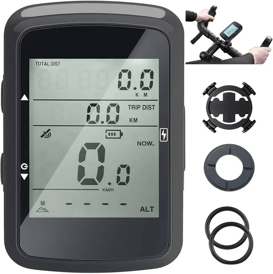 GPS Bike, Velocimetro Bike, Ciclocomputador para Bike, Ciclocomputador GPS, Computador de Bicicleta Sem Fio, Velocimetro Digital Odometro Bike Sem Fio