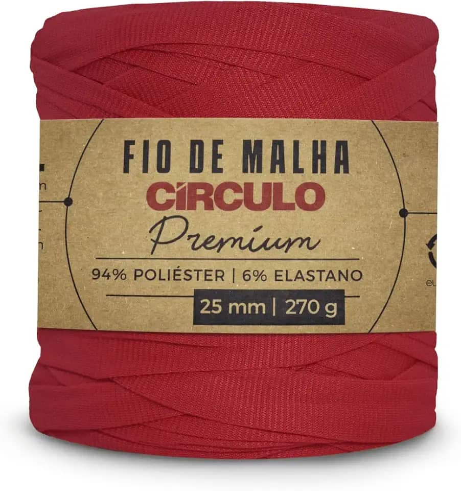 Fio De Malha Circulo Premium - Carmim 3528