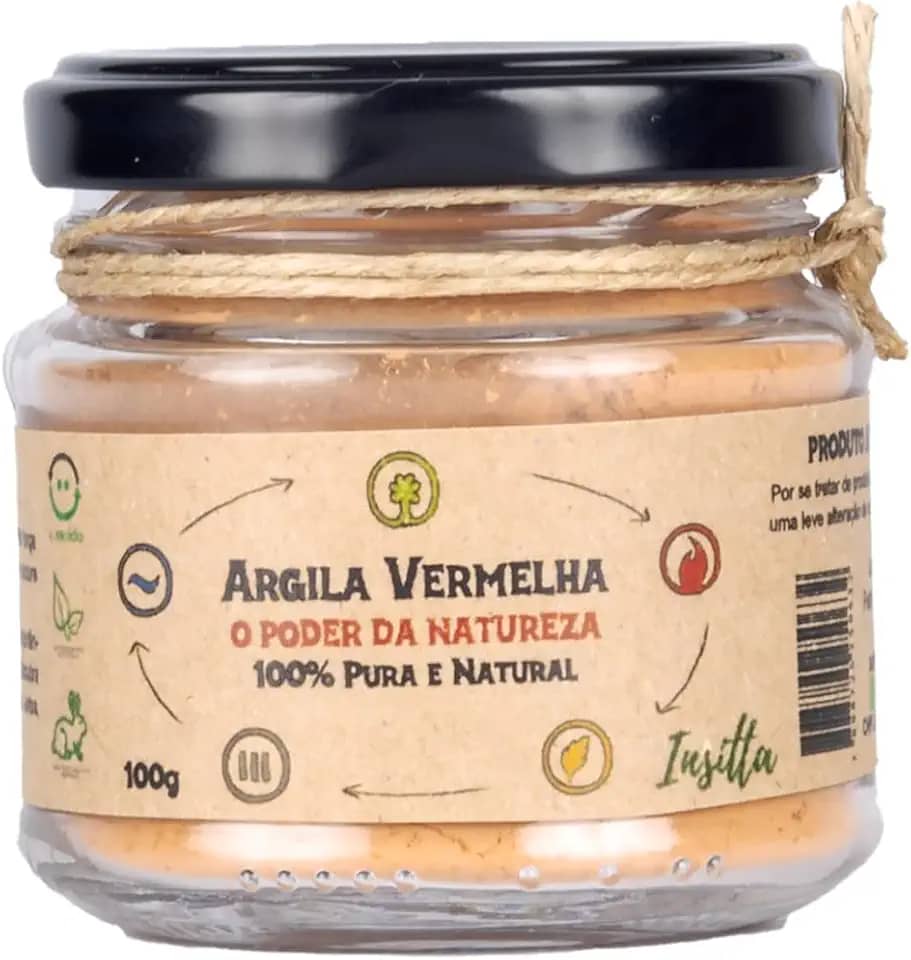 Argila Vermelha Amazônica 100% Pura, Renovação celular e redução de medidas