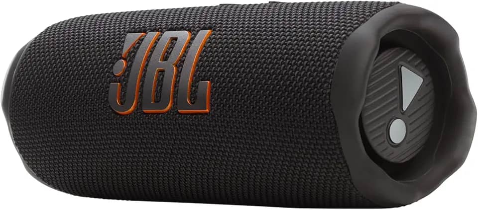 JBL Flip 7, altifalante Bluetooth portátil sem fios potente, bateria de 16h, resistente à água IP68, à prova de poeira e quedas, som Pro, AI Sound Boost, compatível com Auracast, preto