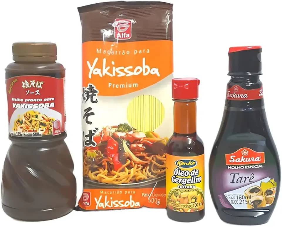 Kit Yakissoba (macarrão, Molho, Óleo De Gergelim) + molho Tarê