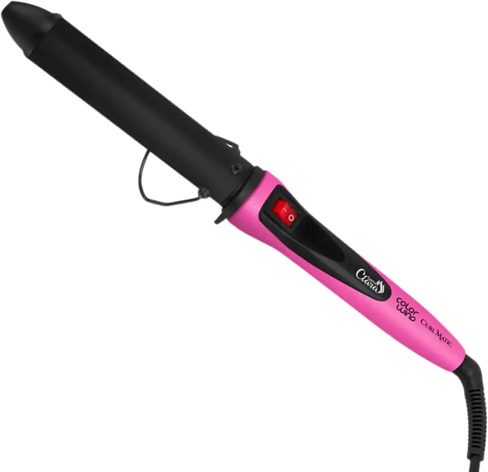 Color Wind, Curl Magic Collor, Modelador profissional sem pinça para cachos, 32mm, 200ºC, Bivolt, Rosa