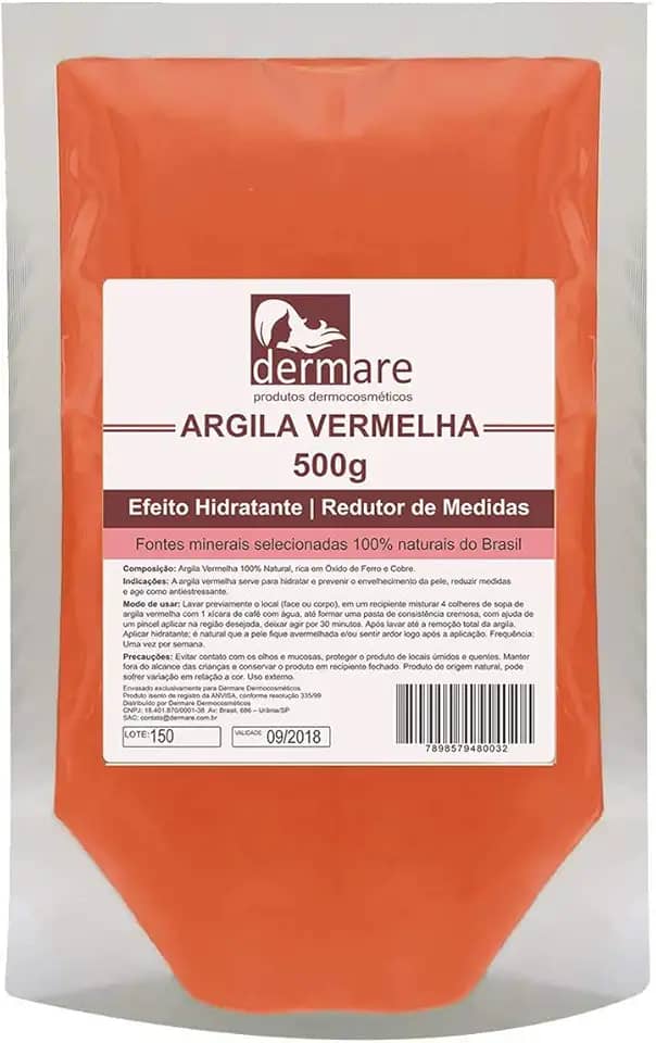 DERMARE Argila Vermelha Revitalizante 500G Dermare