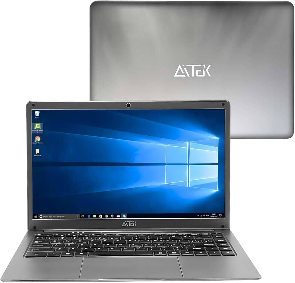 Notebook Tela 14" HD Windows 10 DDR4 Processador Intel Celeron N4000 Dual-core 256GB 6GB RAM