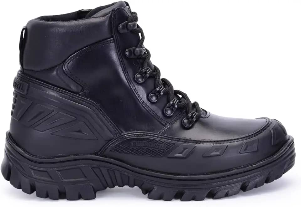 Coturno Militar Tático Bota Borzeguim Extreme Borracha Protetora na Lateral Palmilha Gel 5185