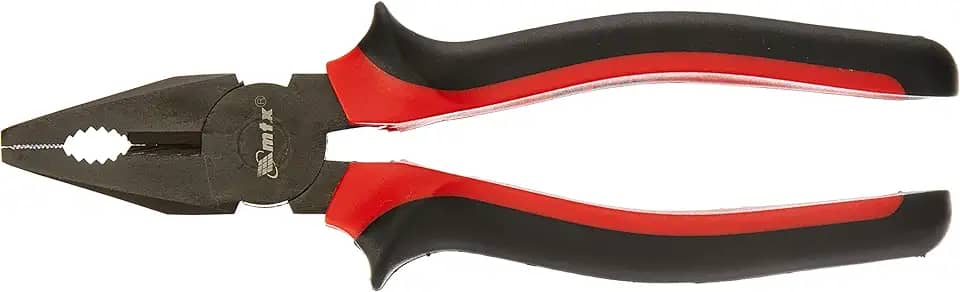 MTX Alicate Universal Nickel 8' (200 mm) Black Nickel, Alicate Multifuncional em Aço Niquelado com Cabo de Dupla Injeção